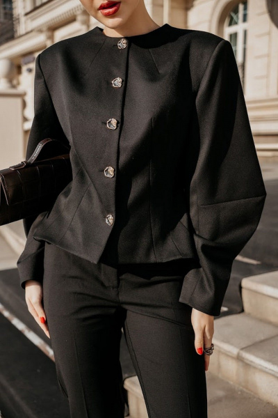 Жакет 16:48 И60-4ПШ черный - фото 1