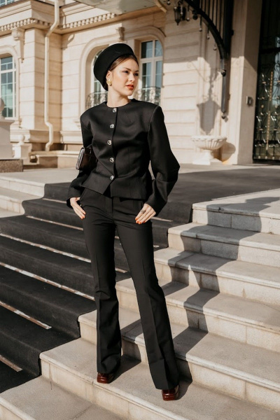 Жакет 16:48 И60-4ПШ черный - фото 4