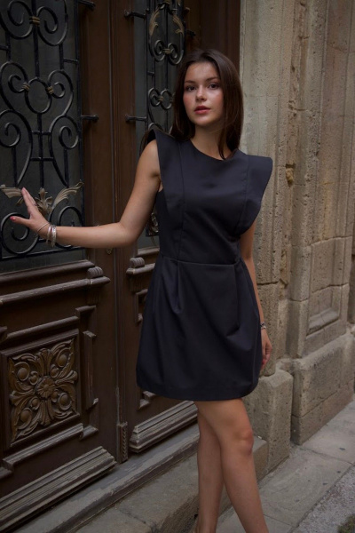 Платье 16:48 V25-01 графит - фото 18