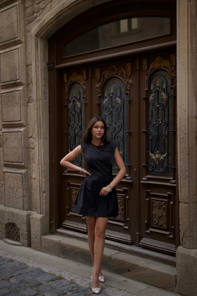 Платье 16:48 V25-01 графит - фото 17