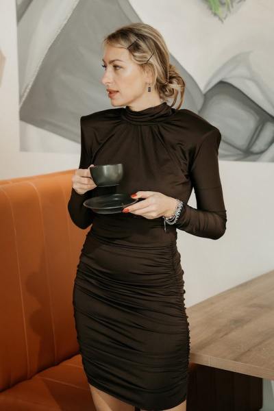 Платье 16:48 ППД-4Т шоколад - фото 4