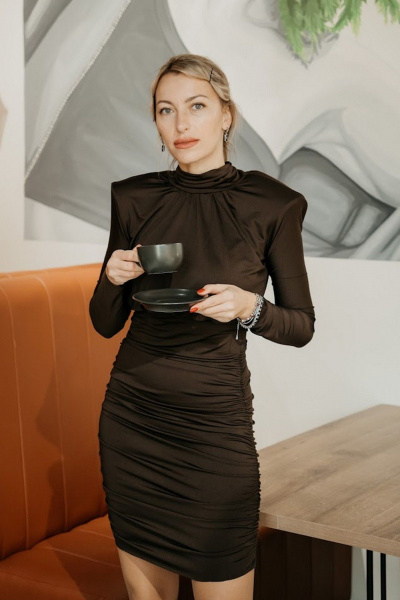 Платье 16:48 ППД-4Т шоколад - фото 1