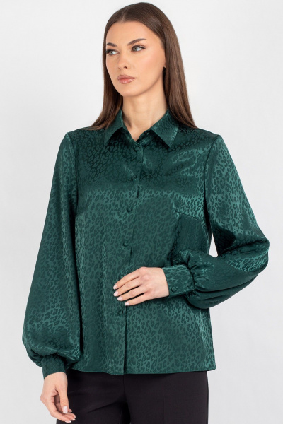 Блуза VIZAVI 741 изумруд - фото 9