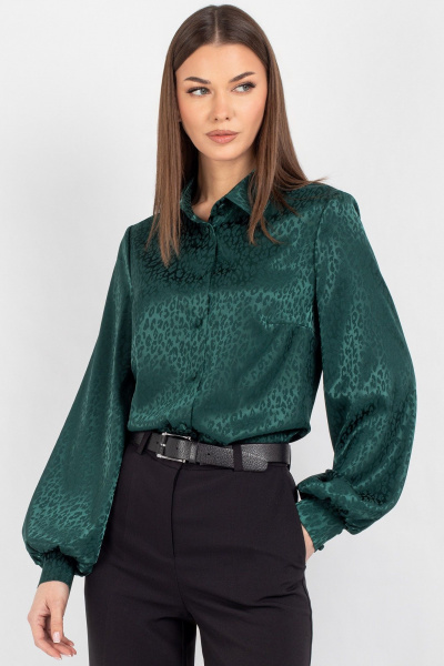 Блуза VIZAVI 741 изумруд - фото 7