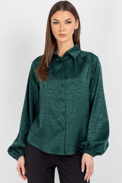 Блуза VIZAVI 742 изумруд - фото 10