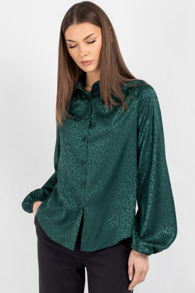 Блуза VIZAVI 742 изумруд - фото 7