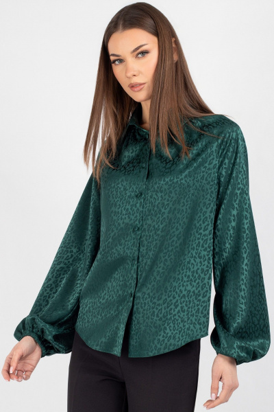Блуза VIZAVI 742 изумруд - фото 2
