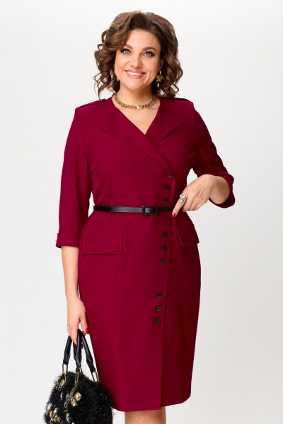 Платье Твой имидж 2313 винный - фото 6