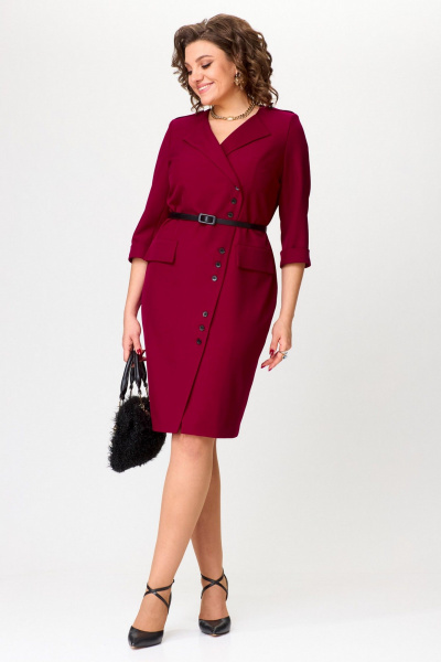 Платье Твой имидж 2313 винный - фото 4