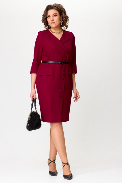 Платье Твой имидж 2313 винный - фото 3