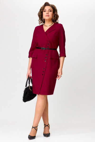 Платье Твой имидж 2313 винный - фото 1