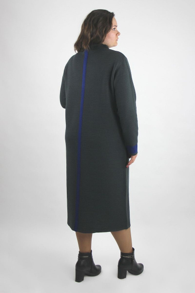 Платье расширенное книзу из трикотажной шерсти демисезон Полесье С4556-20 0С2114-Д43 164 дипломат - фото 4