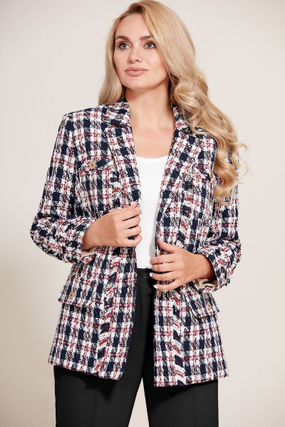 Жакет Mubliz 580 сине-красно-белый - фото 1
