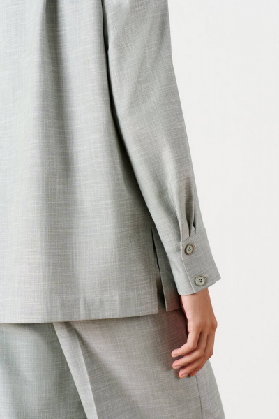 Жакет Nelva 1915 серо-зеленый - фото 7