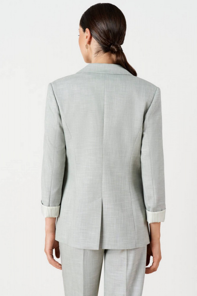 Жакет Nelva 1915 серо-зеленый - фото 5