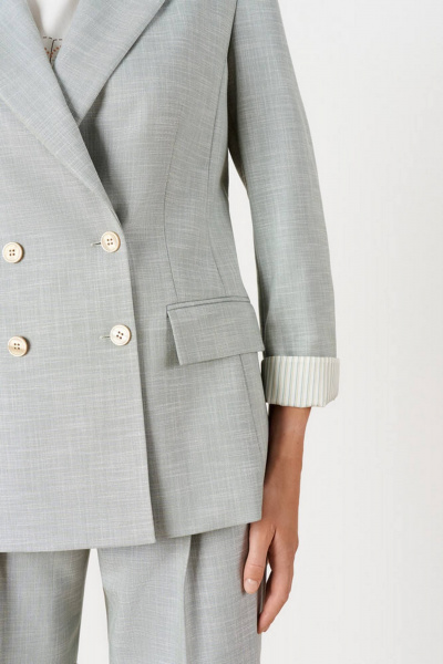 Жакет Nelva 1915 серо-зеленый - фото 3