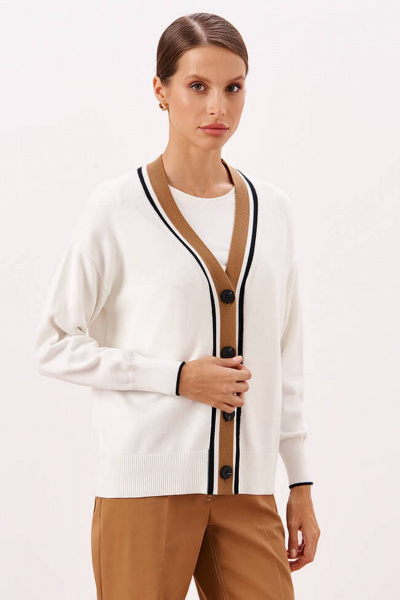 Кардиган Nelva 1935 молочный/бежевый - фото 2