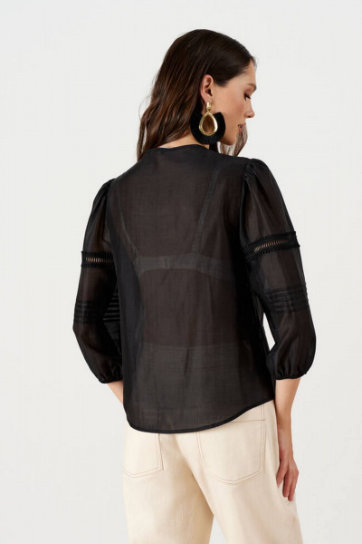 Блуза Nelva 23200 черный - фото 4