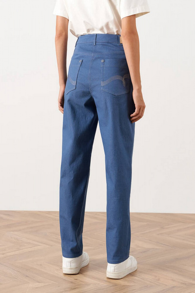 Брюки Nelva 31033 сине-голубой джинс - фото 4