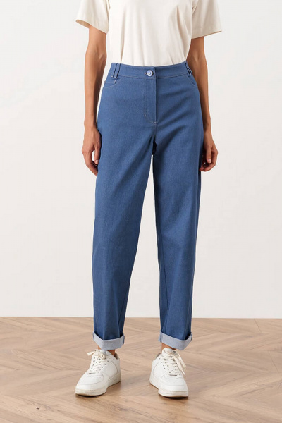 Брюки Nelva 31033 сине-голубой джинс - фото 1