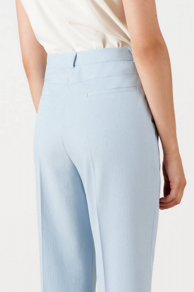Брюки Nelva 31123 голубая полоска - фото 5
