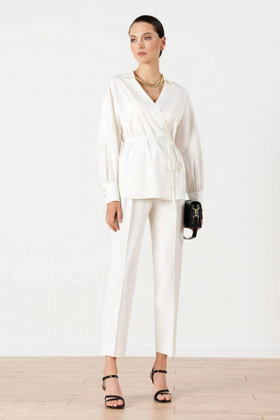 Брюки Nelva 31155 молочный - фото 1