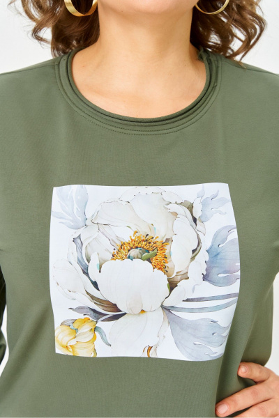 Джемпер Rumoda 2282 зеленый_дл.р. - фото 8