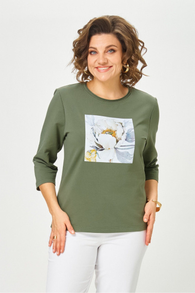 Джемпер Rumoda 2282 зеленый_дл.р. - фото 4