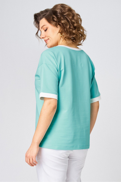 Джемпер Rumoda 2285 бирюзовый - фото 11