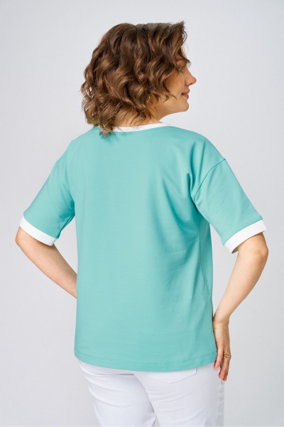 Джемпер Rumoda 2285 бирюзовый - фото 10