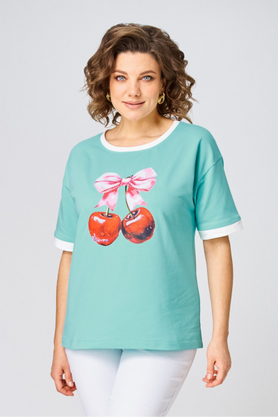 Джемпер Rumoda 2285 бирюзовый - фото 5