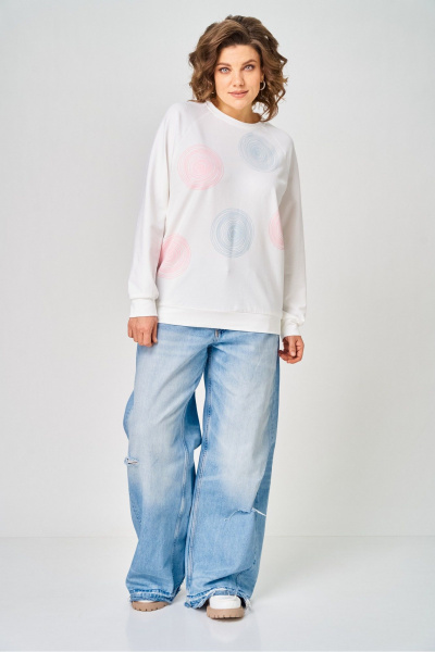 Джемпер Rumoda 2286 молочный - фото 6