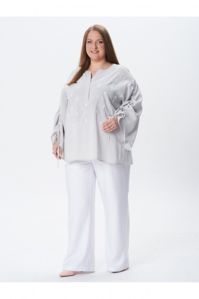 Блуза Condra 16285 серый - фото 8