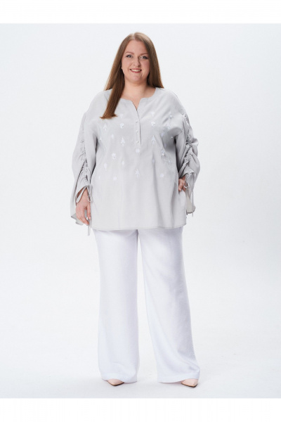 Блуза Condra 16285 серый - фото 7