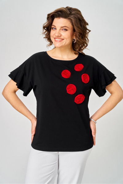 Джемпер Rumoda 2287 черный - фото 6