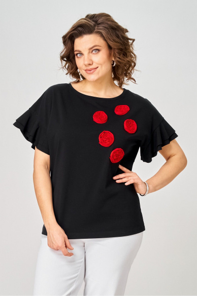 Джемпер Rumoda 2287 черный - фото 4