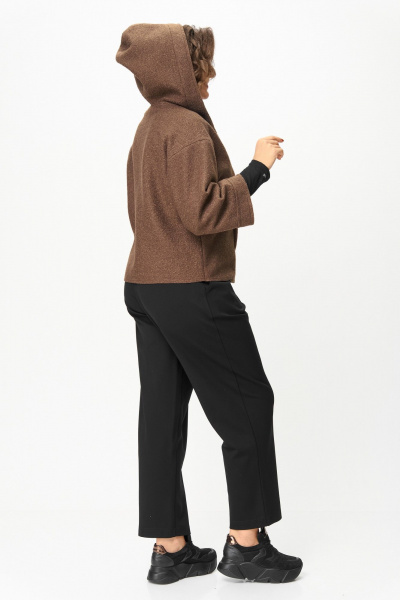 Брюки, куртка Michel chic 1357/2 капучино,черный - фото 10