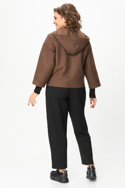 Брюки, куртка Michel chic 1357/2 капучино,черный - фото 11