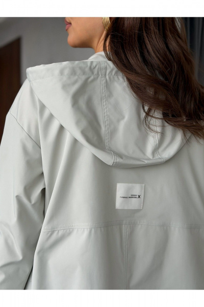 Куртка PRATA wear S032 светло-серый - фото 13