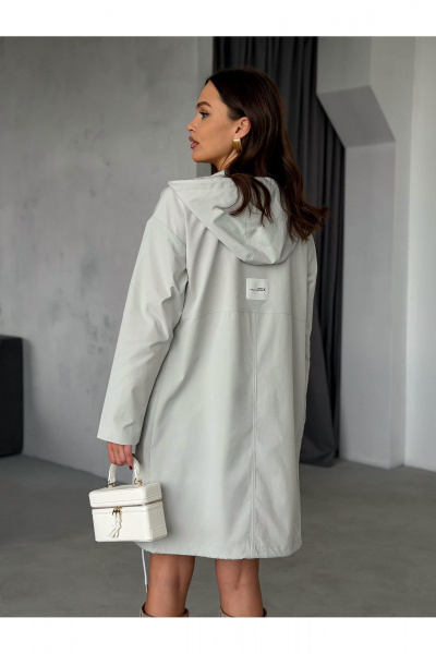 Куртка PRATA wear S032 светло-серый - фото 12