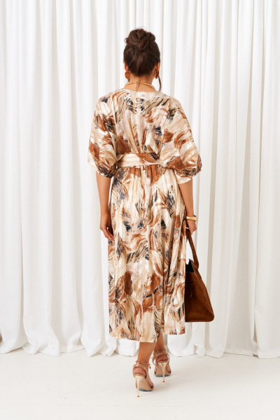 Платье Beautiful&Free 6410 бежевый - фото 5