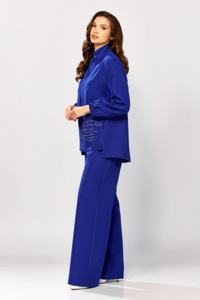 Блуза, брюки ZigzagStyle 627 василек - фото 6