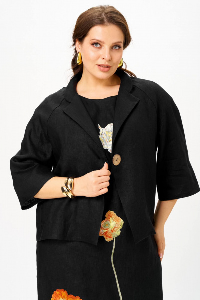 Жакет SOVA 11328 черный - фото 1