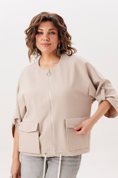 Жакет Anelli 1788 ванильное_сияние - фото 8