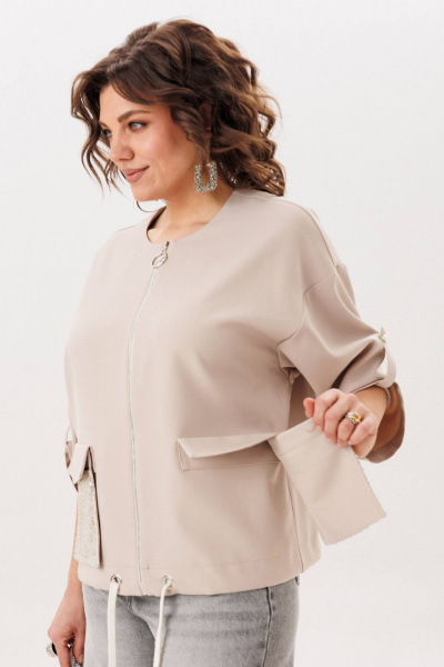 Жакет Anelli 1788 ванильное_сияние - фото 6