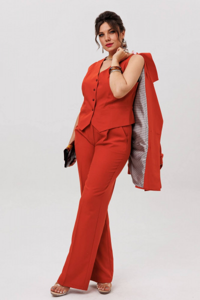 Брюки, жакет, жилет Anelli 1642 пряный_оранжевый - фото 7