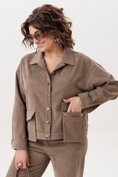 Жакет Anelli 1528.1 кедровый_орех - фото 4