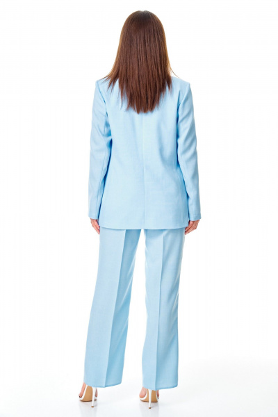 Брюки, жакет T&N 7737 голубой_небесный - фото 6