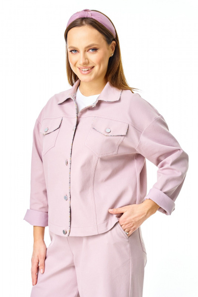 Брюки, жакет T&N 7738А пыльная_роза - фото 4