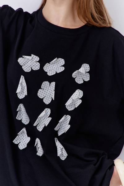 Брюки, джемпер FLAIM 2080 черный+белый_горох - фото 6